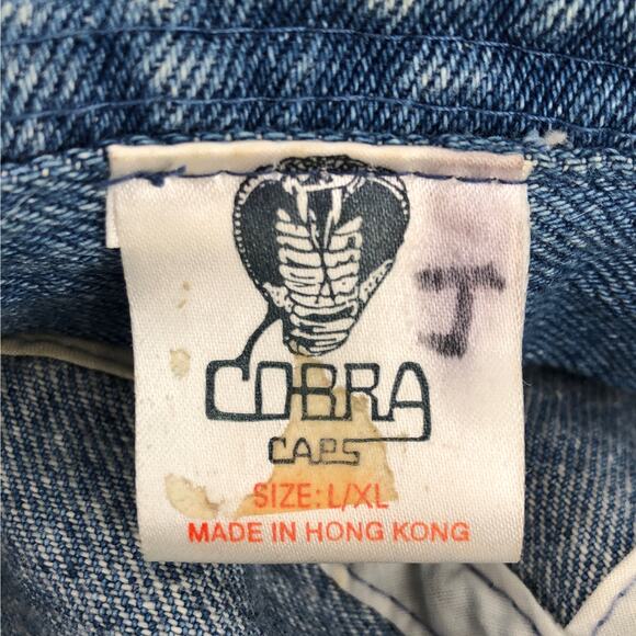 90s denim bucket hat New Orleans crawfish 1990s vintage - Picture 7 of 7